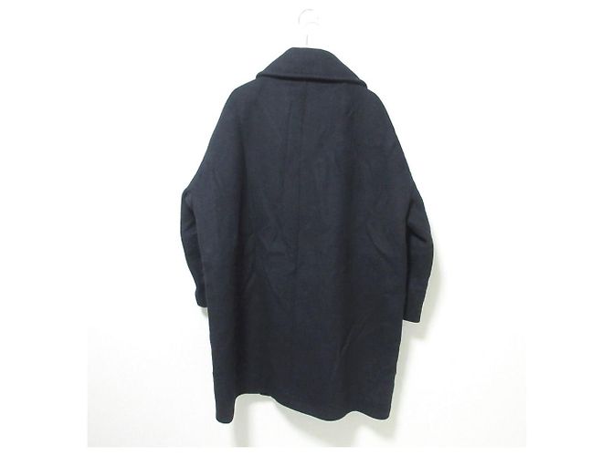 Autre Marque ALBINO TEODORO Abrigo Largo Doble de mezcla de mohair Negro - vista 2