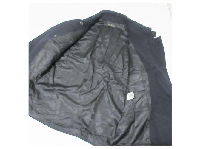 Autre Marque ALBINO TEODORO Abrigo Largo Doble de mezcla de mohair Negro - vista 5