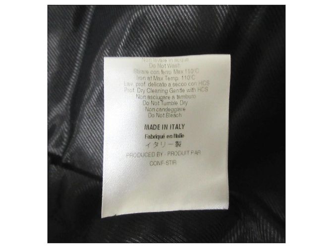 Autre Marque ALBINO TEODORO Abrigo Largo Doble de mezcla de mohair Negro - vista 8
