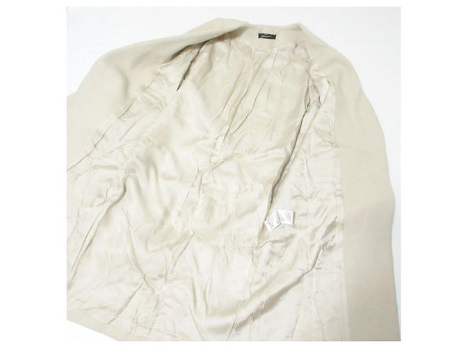 Autre Marque Impresionante abrigo Lure sin cuello con cinturón largo Beige - vista 5