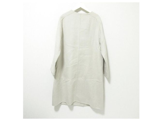 Autre Marque Abrigo de doble capa sin cuello Long Sonny Label de URBAN RESEARCH Beige - vista 2