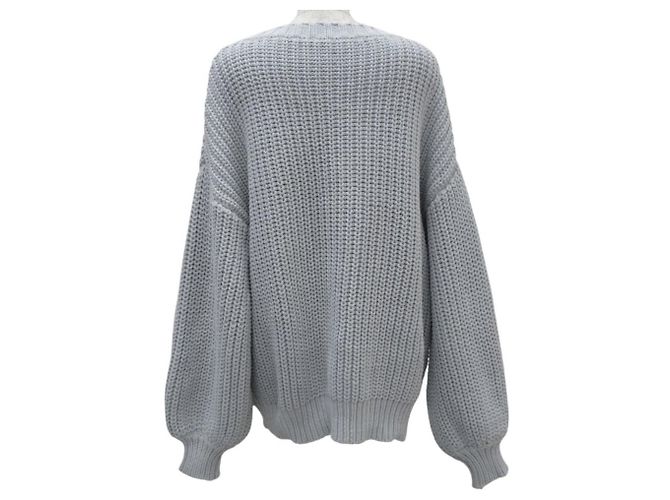 Autre Marque V-Ausschnitt Strickpullover Whim Gazette Braun Grau - Ansicht 2