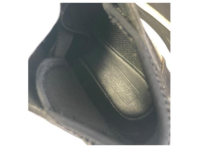 Visvim Chukka Boots Leather Boots Black White - view 10
