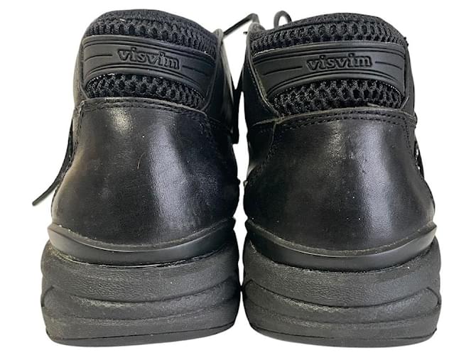 Visvim Chukka Boots Leather Boots Black White - view 6