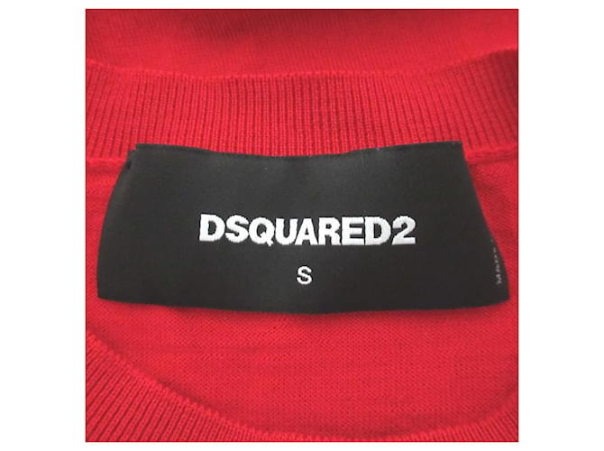 Autre Marque Dsquared2 DSQUARED2 Langarm-Strickpullover Rot - Ansicht 5