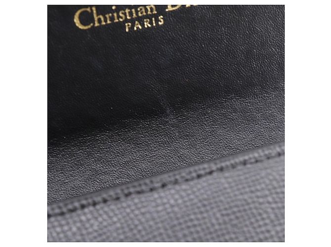 Cartera compacta Dior de piel de becerro Negro - vista 10