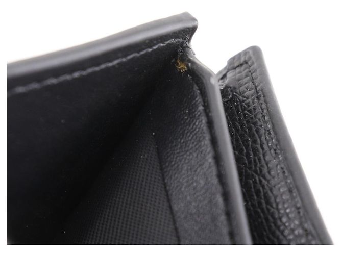 Cartera compacta Dior de piel de becerro Negro - vista 17
