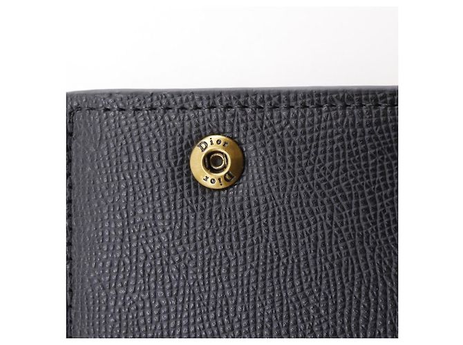 Cartera compacta Dior de piel de becerro Negro - vista 9