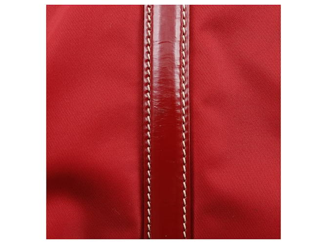 Borsa 2way in nylon Prada Rosso - vista 18