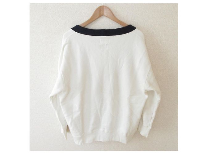 Autre Marque CARDIGAN THE FOX SWEAT Limited Cardigan Blanco Azul marino - vista 2