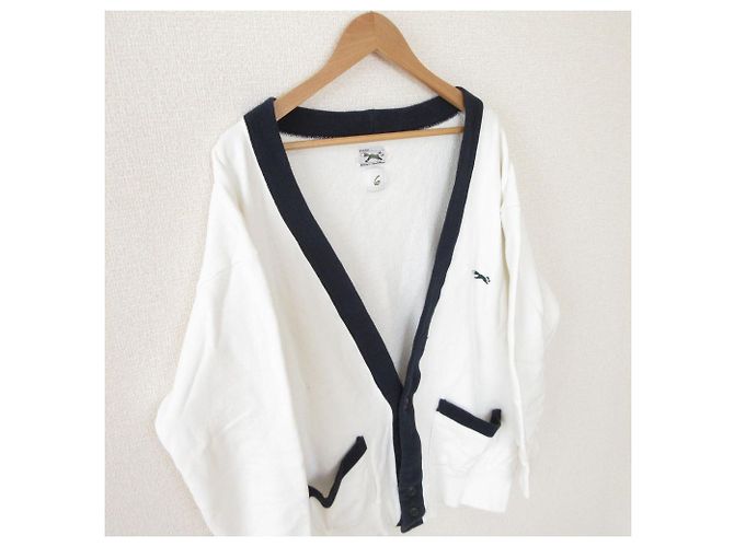 Autre Marque CARDIGAN THE FOX SWEAT Limited Cardigan Blanco Azul marino - vista 3