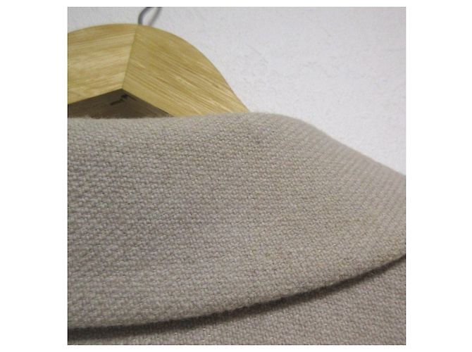 Autre Marque abrigo mina perhonen coast de mezcla de lino Castaño Beige - vista 18