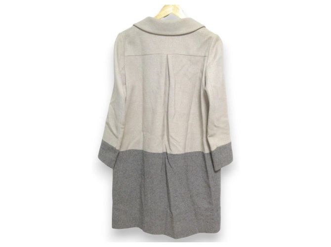 Autre Marque abrigo mina perhonen coast de mezcla de lino Castaño Beige - vista 2