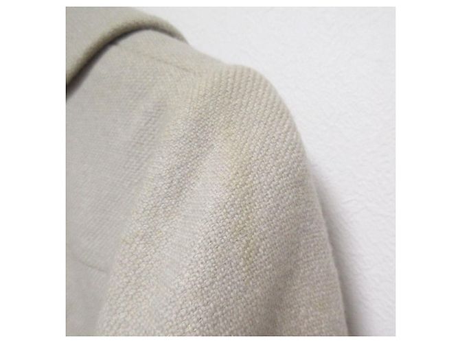 Autre Marque abrigo mina perhonen coast de mezcla de lino Castaño Beige - vista 20