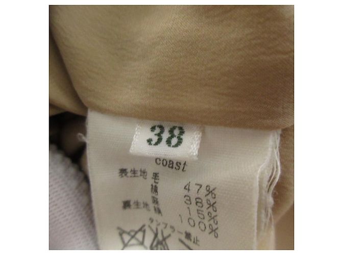Autre Marque abrigo mina perhonen coast de mezcla de lino Castaño Beige - vista 6