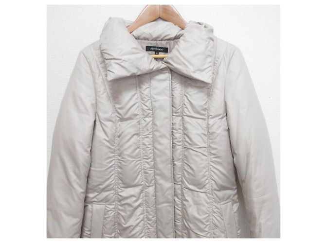 Autre Marque Abrigo largo Lautreamont acolchado con plumón Blanco Blanco roto - vista 4