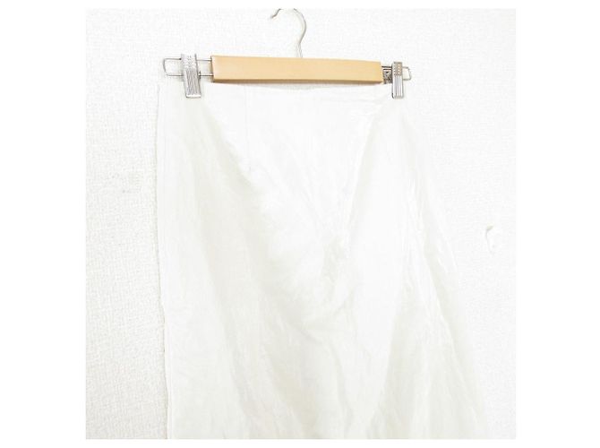 Autre Marque Falda larga con revestimiento de PU NOTHINGEVERYTHING Blanco - vista 3