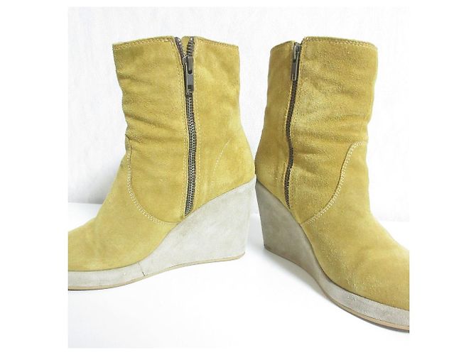 Apc Botines cortos A.P.C. de ante Beige - vista 4