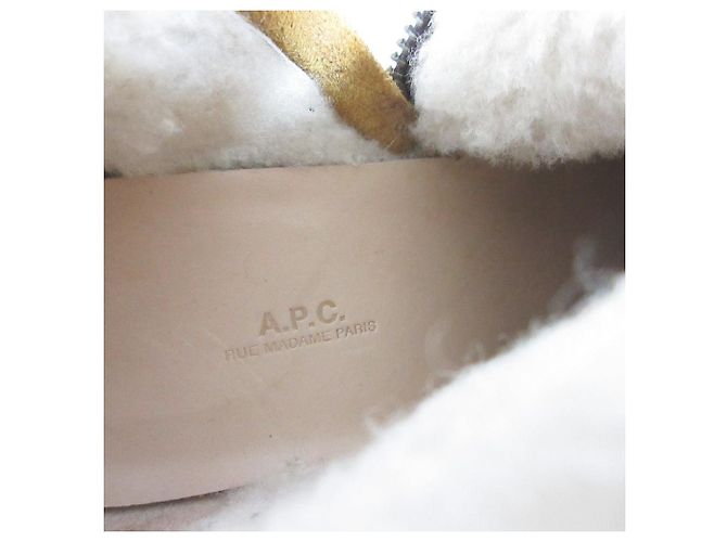 Apc Botines cortos A.P.C. de ante Beige - vista 6