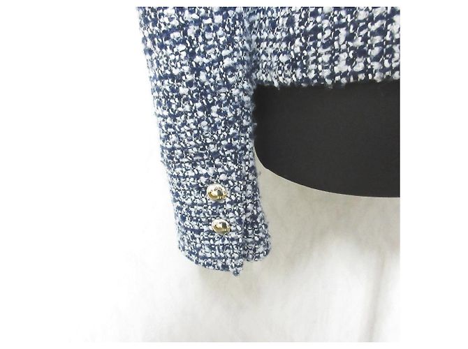 kate spade NEW YORK Chaqueta de tweed sin cuello Azul Azul marino - vista 5