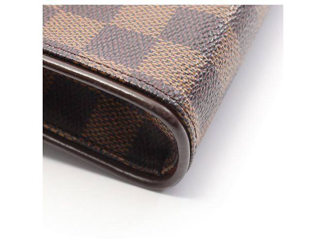Pochette Florentine Louis Vuitton Damier Coated Canvas Marsupio Marrone - vista 8