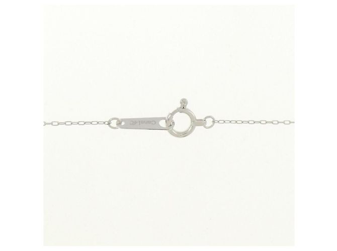 Autre Marque Collana 4℃ in oro bianco K10 e zircone cubico Argento - vista 5
