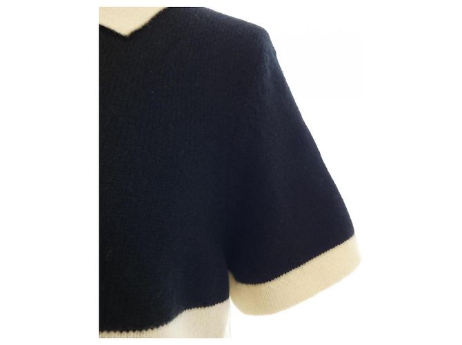 Chanel P43000K04354 Punto de cachemira Negro Blanco - vista 6