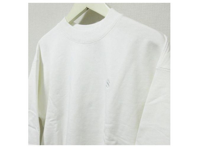 Autre Marque Sweatshirt mit Rundhalsausschnitt KOWGA BENJAMIN CREW SWEAT Chain Crewneck Pullover Sweatshirt Weiß - Ansicht 4