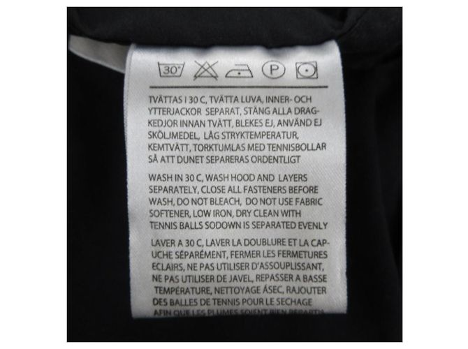 Acne NEW SNOW PAW12 chaqueta de plumón 2-way Negro - vista 12