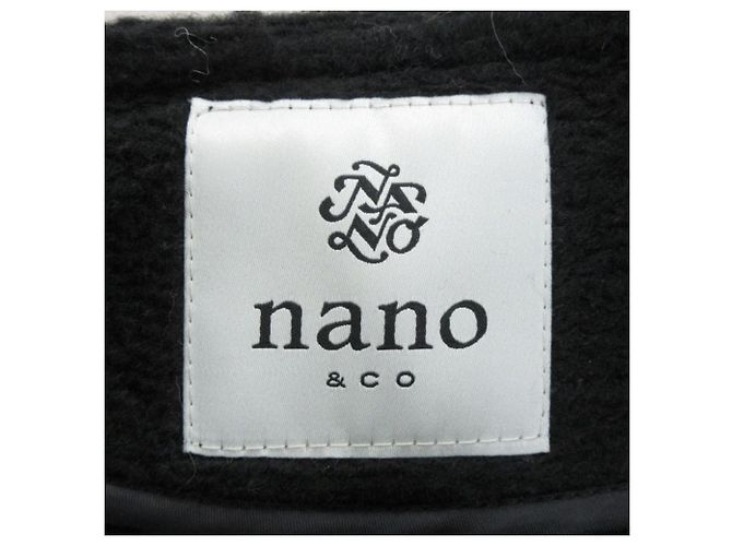 Autre Marque Nano&co Wollmischungs-Mantel lang von nano universe Schwarz - Ansicht 5