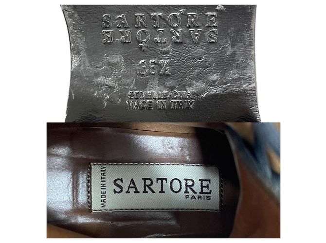 Autre Marque Sartore Schnürstiefel mit 6 Löchern Schwarz - Ansicht 7