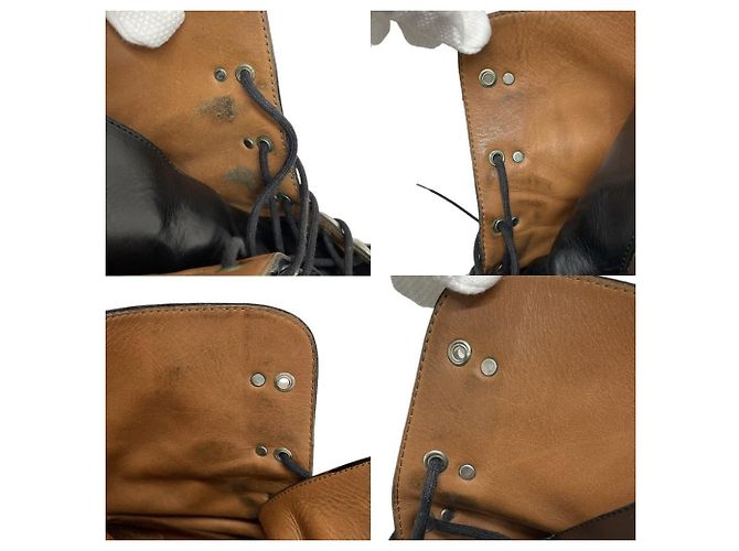 Autre Marque Sartore Schnürstiefel mit 6 Löchern Schwarz - Ansicht 9