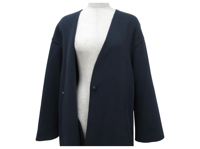Autre Marque Abrigo 2way con capucha y estola ETRE TOKYO Azul Azul marino - vista 12