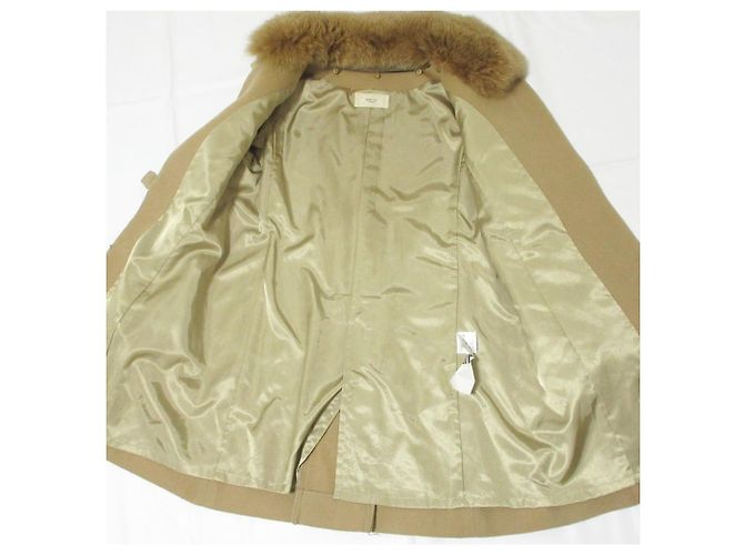 Autre Marque Abrigo de piel de zorro FRAY I.D Castaño Camello - vista 6