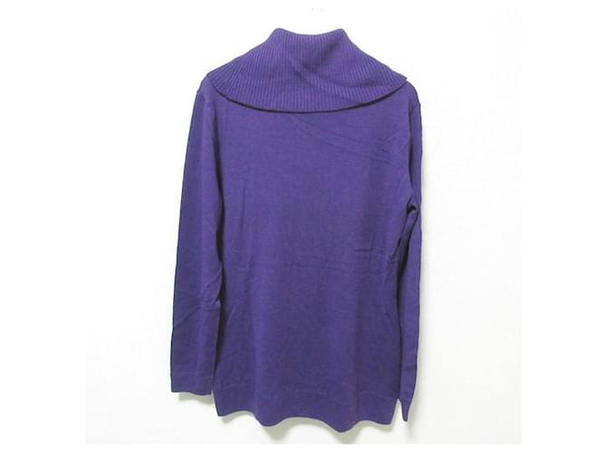 Autre Marque Lacoste Rollkragenstrickpullover Lila - Ansicht 2