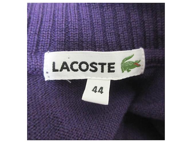 Autre Marque Lacoste Rollkragenstrickpullover Lila - Ansicht 5