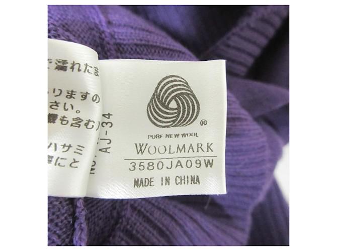 Autre Marque Lacoste Rollkragenstrickpullover Lila - Ansicht 7
