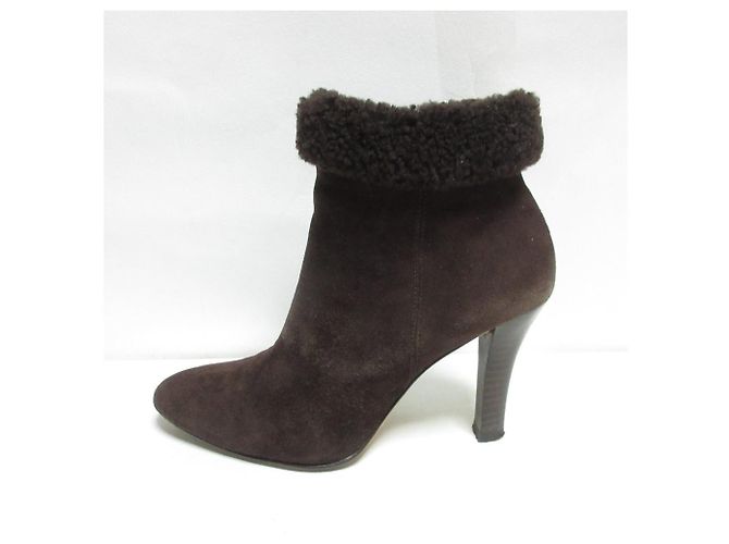 Autre Marque Brooks Brothers Shearling Kurzstiefel Braun - Ansicht 2