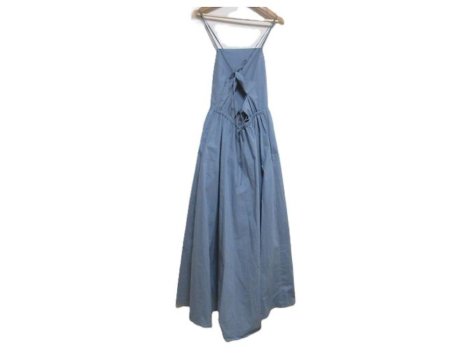 Autre Marque FRAY I.D Camisole Kleid mit Rückenausschnitt Blau - Ansicht 2