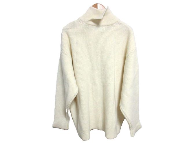 Autre Marque CULLNI Strickware mit doppeltem Rollkragen und Schlitz Roh - Ansicht 2