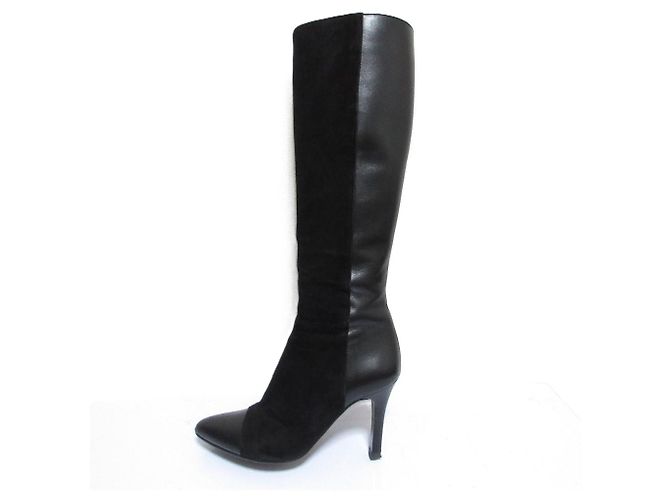 Autre Marque Botas largas de combinación de cuero GINZA Kanematsu - vista 2