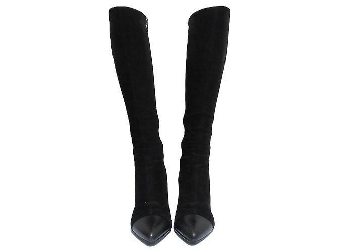 Autre Marque Botas largas de combinación de cuero GINZA Kanematsu - vista 3