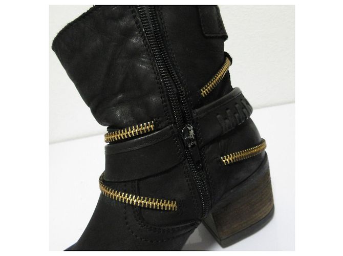 Autre Marque Stivaletti corti in pelle Steve Madden Nero - vista 13