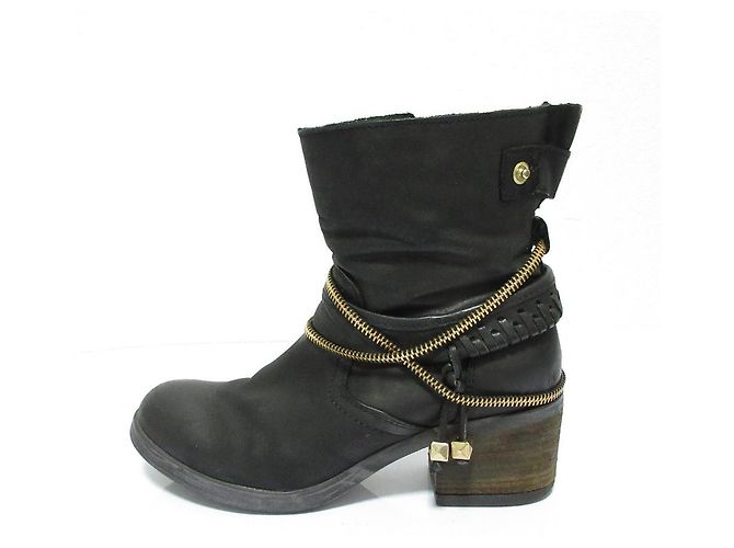 Autre Marque Stivaletti corti in pelle Steve Madden Nero - vista 3