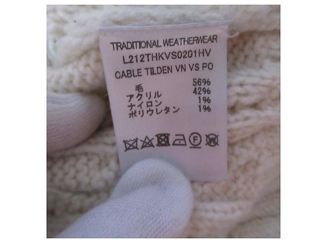 Autre Marque Chaleco de punto CABLE TILDEN de Traditional Weatherwear Blanco Roja Azul marino - vista 5