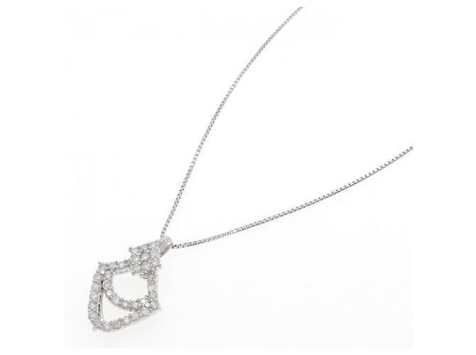 Autre Marque Collana in platino e diamanti Argento - vista 2