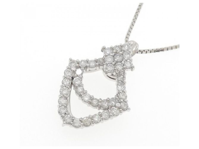 Autre Marque Collana in platino e diamanti Argento - vista 3