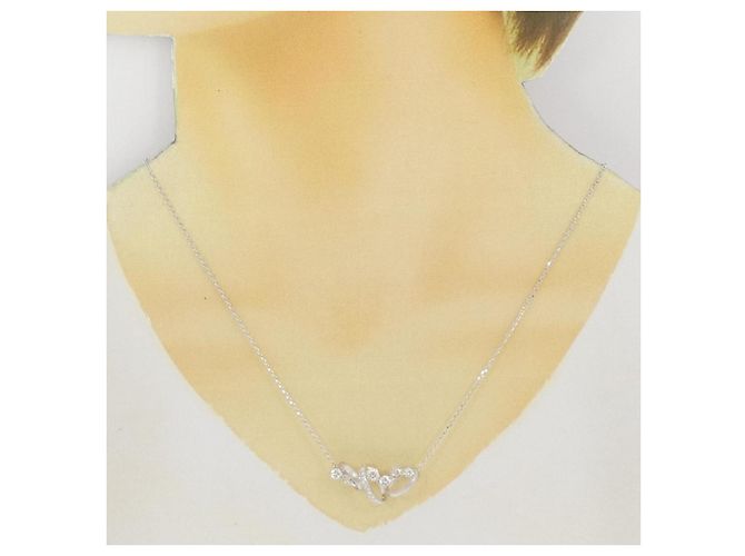 Autre Marque Collana con diamanti Au750 Argento - vista 6