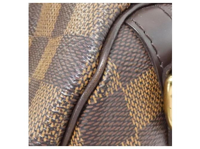 Borsa Louis Vuitton Speedy Bandouliere Damier Marrone - vista 4