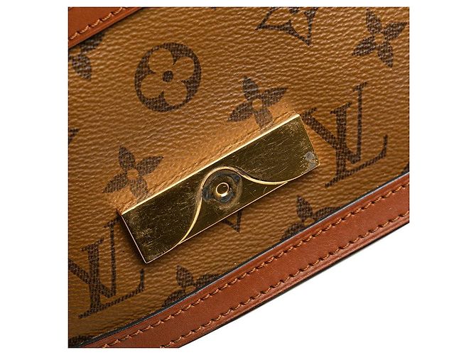 Louis Vuitton Dauphine Monogram Reverse Schultertasche Braun - Ansicht 7